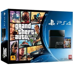 PlayStation 4 500GB - Blacko + Grand Theft Auto V