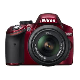 Nikon D3200 Reflex 24Mpx - Red