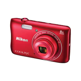 Nikon Coolpix S3700 Compact 20Mpx - Red