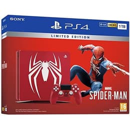 PlayStation 4 Slim 1000GB - Red - Limited edition Spider-Man +
