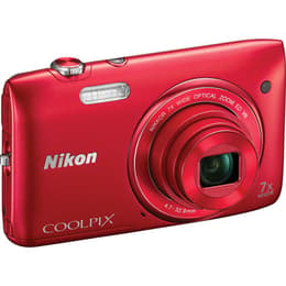 Nikon Coolpix S3500 Compact 20Mpx - Red