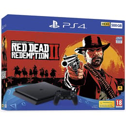 PlayStation 4 Slim 500GB - Blacko + Red Dead Redemption II