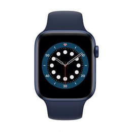 Apple Watch (Series 6) GPS 44 - Aluminium Blue - Sport band band Blue
