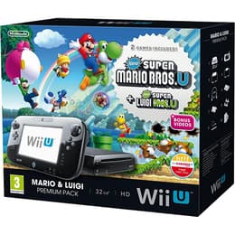 Wii U Premium 32GB - Blacko + Super Mario Bros + Super Luigi