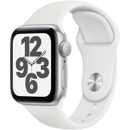 Apple Watch (Series SE) GPS + Cellular 40 - Aluminium Silver - Sport band White