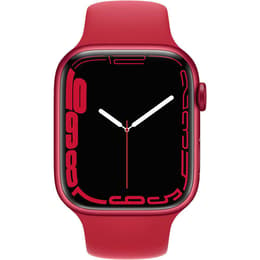 Apple Watch (Series 7) GPS 45 - Aluminium Red - Sport band Red