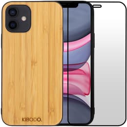 Case iPhone 11 and protective screen - Wood - Brown