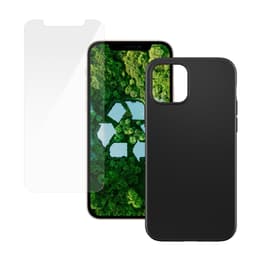 Case iPhone 12/12 Pro and protective screen - Plastic - Black