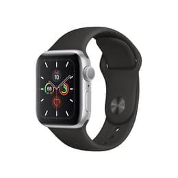 Apple Watch (Series 5) GPS 40 - Aluminium Silver - Sport band Black