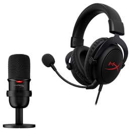 Hyperx Streamer Starter Pack gaming wired Headphones with microphone - Black/Red
