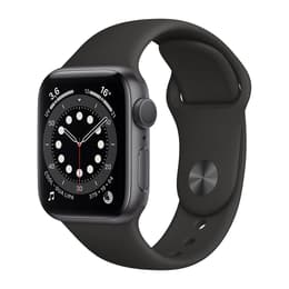 Apple Watch (Series 6) GPS + Cellular 44 - Aluminium Space Gray - Sport band Black