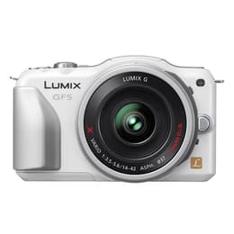 Hybrid - Panasonic Lumix DMC-GF5 - White + Lens Panasonic Lumix G Vario 12-32mm f/3.5-5.6 ASPH