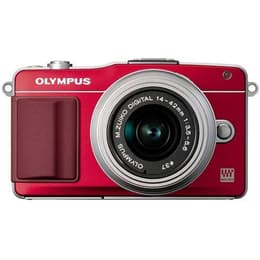 Hybrid - Olympus PEN E-PL2 - Red + Lens Olympus M.Zuiko ED 14-42mm f/3.5-5.6 II MSC