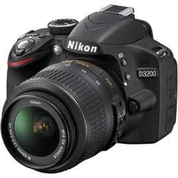 Reflex - Nikon D3200 Black + Lens Nikon AF-S DX Nikkor 18-55mm f/3.5-5.6 VR II