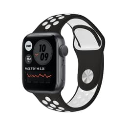 Apple Watch (Series 6) GPS 44 - Aluminium Space Gray - Nike Sport band Black/White