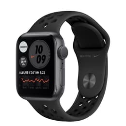 Apple Watch (Series 6) GPS 44 - Aluminium Space Gray - Nike Sport band band Black