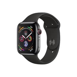 Apple Watch (Series 4) GPS 40 - Stainless steel Space Gray - Sport band Black
