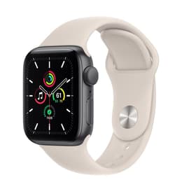 Apple Watch (Series 5) GPS 44 - Aluminium Grey - Sport band White