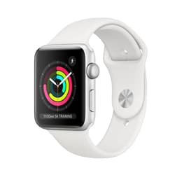 Apple Watch (Series 3) GPS 42 - Aluminium Silver - Sport band White