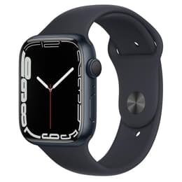 Apple Watch (Series 7) GPS 45 - Aluminium Black - Sport band Black