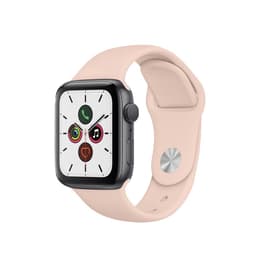 Apple Watch (Series 5) GPS 44 - Aluminium Space Gray - Sport loop Pink