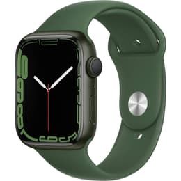 Apple Watch (Series 7) GPS + Cellular 45 - Aluminium Green - Sport band Green