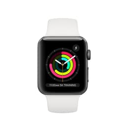 Apple Watch (Series 3) GPS 38 - Aluminium Grey - Sport band White
