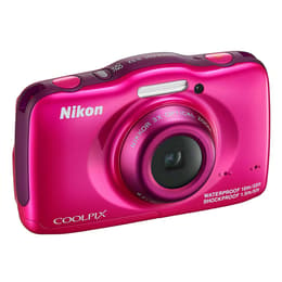Compact - Nikon CoolPix S32 - Pink + Lens Nikkor f/3,3-5,9 30-90mm