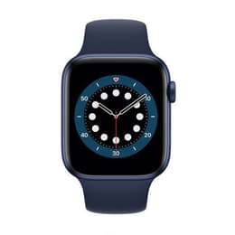 Apple Watch (Series 6) GPS 44 - Aluminium Blue - Sport band Midnight blue