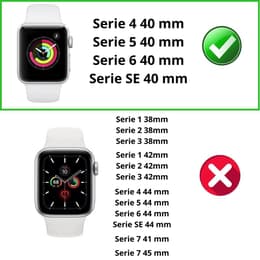 Case Apple Watch Series SE - 40 mm - Plastic - Transparent