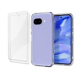 Case Google Pixel 9a and 2 protective screens - TPU - Transparent