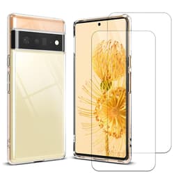Case Google Pixel 6 Pro and 2 protective screens - TPU - Transparent