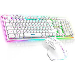 Spirit Of Gamer Keyboard AZERTY French Wireless Backlit Keyboard Ultimate 600 combo