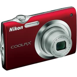 Compact Coolpix S3000 - Red + Nikon Nikon Nikkor 4x Wide Optical Zoom 27-108 mm f/3.2-5.9 f/3.2-5.9