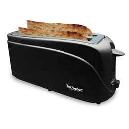Toaster Techwood TGP-506 Grille Pain 2 longues fentes Noir slots - Black