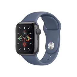 Apple Watch (Series 5) 2019 GPS 44 - Aluminium Space Gray - Sport band Blue
