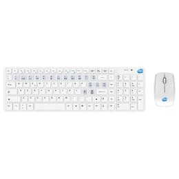 Simpletek Keyboard QWERTY Portuguese Wireless Wireless Kit with Portuguese PT Stickers