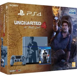 PlayStation 4 1000GB - Grey - Limited edition Uncharted 4 + Uncharted 4
