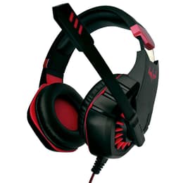 Ovleng P40R noise-Cancelling gaming wired Headphones with microphone - Black/Red