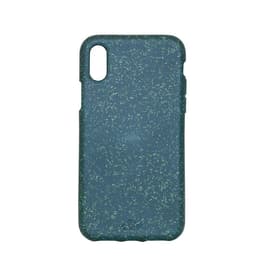 Case iPhone XS - Natural material - Green