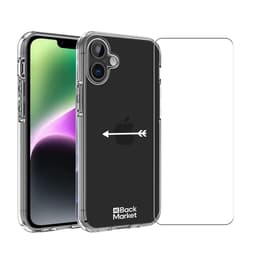 Back Market Case iPhone 17 and protective screen - 60% Recycled plastic - Transparent