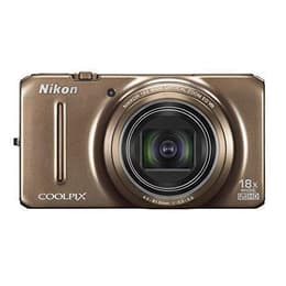 Compact Coolpix S9200 - Gold + Nikon Nikkor Wide Optical Zoom ED VR 25-450 mm f/3.5-5.9 f/3.5-5.9