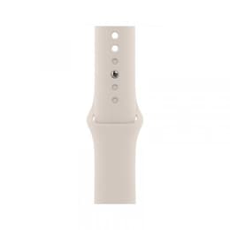 Apple Watch Series 9 (2023) GPS + Cellular 41 mm - Stainless steel Gold - Sport band Starlight