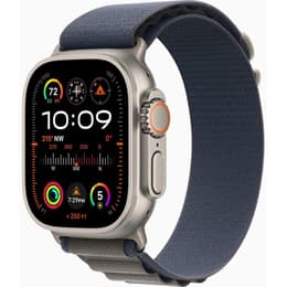Apple Watch (Ultra) 2023 GPS + Cellular 49 - Titanium Grey - Alpine loop Blue