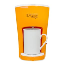 Coffee maker Without capsule Italian Design IDECUCOF01 Funny Pro Coffee Maker 0.1500L - White/Orange