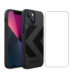 Back Market Case iPhone 13 mini and protective screen - Recycled plastic - Black (Chevron)
