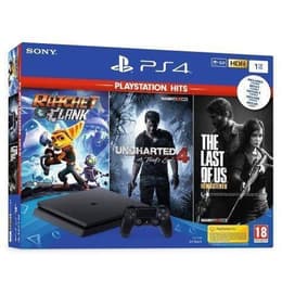 PlayStation 4 Slim + The Last of Us Remastered + Ratchet & Clank + Uncharted 4 A Thief's End