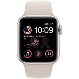 Apple Watch Series SE 2 (2022) GPS 44 mm - Aluminium Starlight - Sport band Starlight