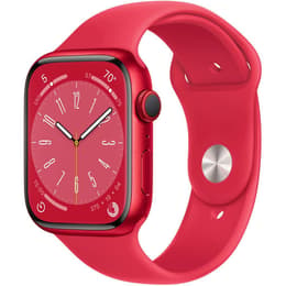 Apple Watch (Series 8) 2022 GPS 45 - Aluminium Red - Sport band Red