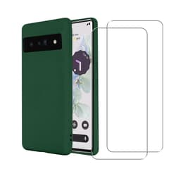 Case Google Pixel 7 and 2 protective screens - Silicone - Green